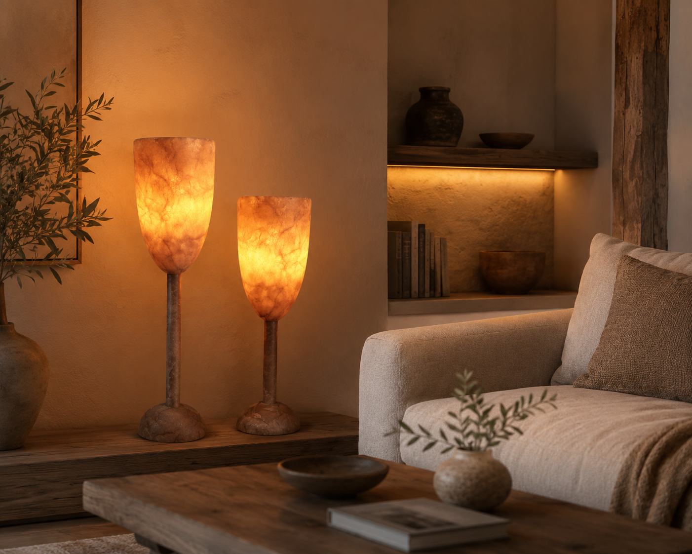 Lampe SOL ALABASTER TERRA